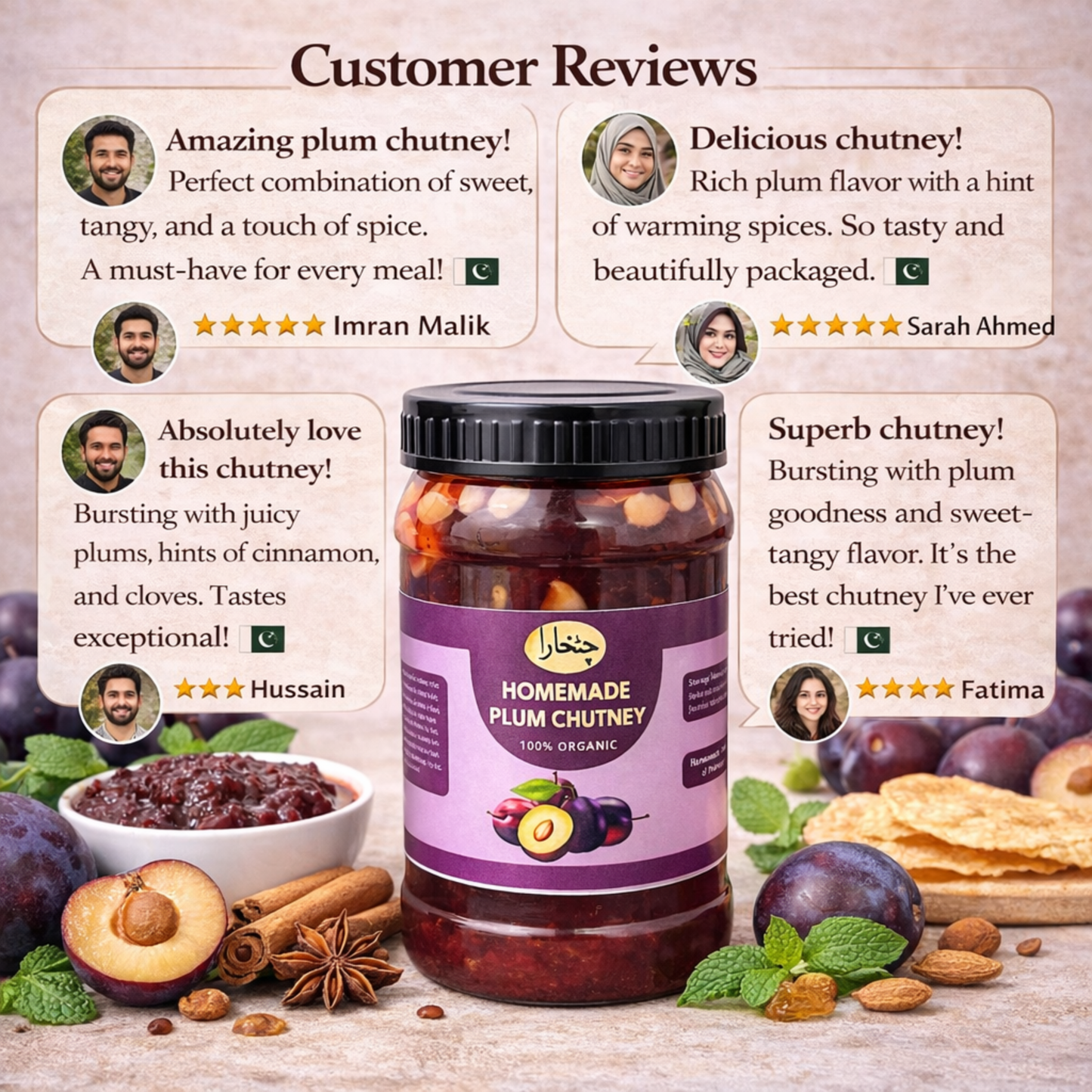 Plum Sauce ( Fresh Aloo Bukhara Chutney With Dry Fruits )