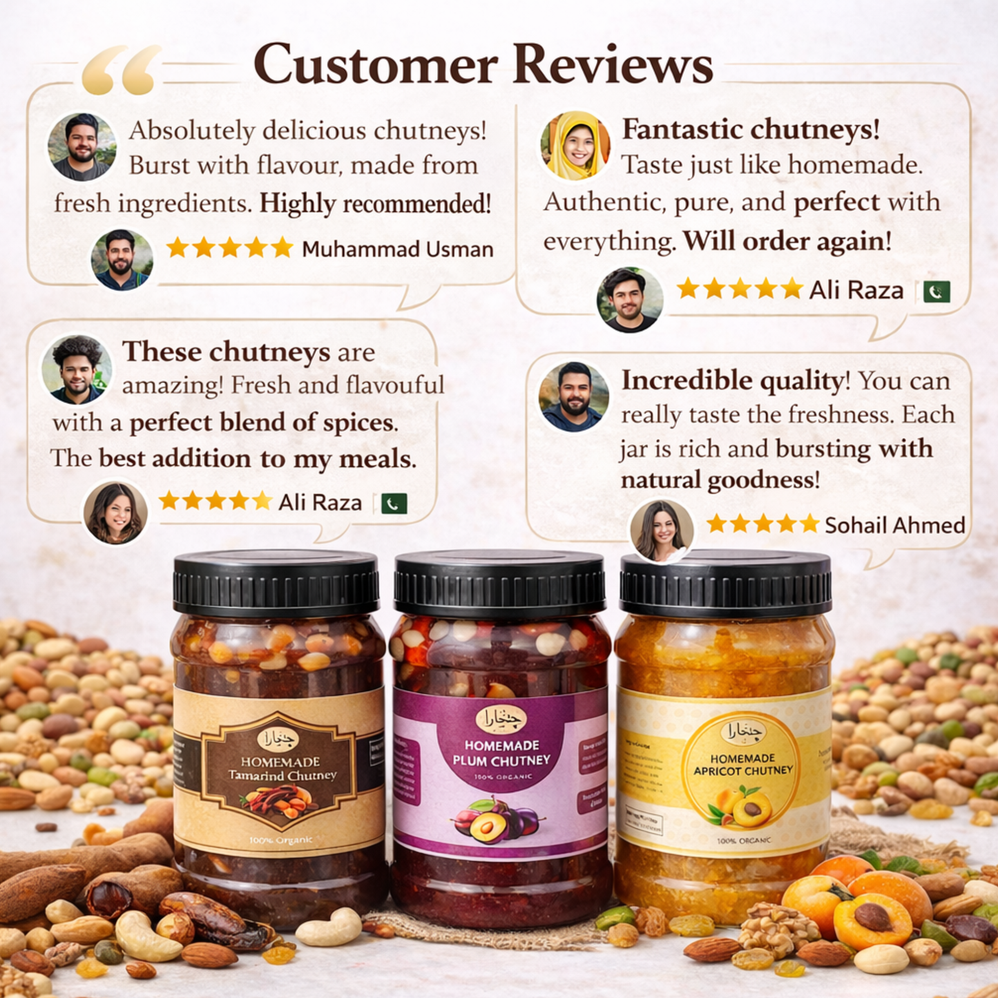 Deal Offer  – 3 in 1 Plum , Imli , Apricot Sauce